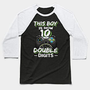 This Boy is Now 10 Double Digits Birthday Boy 10 years old Baseball T-Shirt